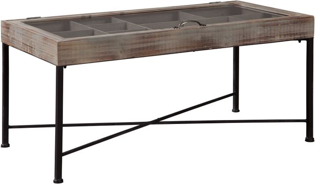 Signature Design by Ashley® Shellmond Coffee Table with Display Case-0