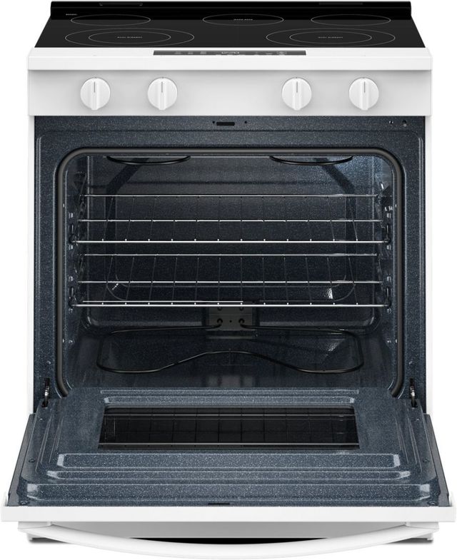 Whirlpool® 30'' White Smart Slide-In Electric Range with No Preheat Mode and Slow Cook-1
