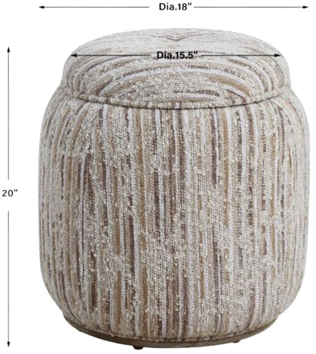 Uttermost® Dialogue Tan Ottoman-2