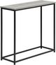 Monarch Specialties Inc. 32"L Grey Console Table with Black Metal Frame-0