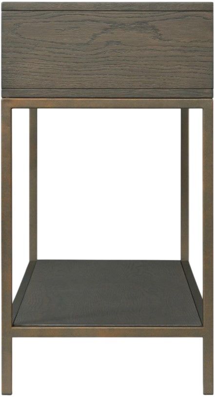 Riverside Furniture Hyde Glass Top Console Table with Caviar Base-3