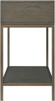 Riverside Furniture Hyde Glass Top Console Table with Caviar Base-3