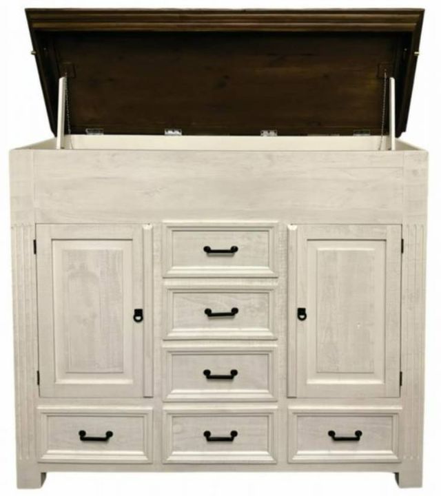 Million Dollar Rustic Brown/Frosted White Gun Chest-1