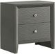 Crown Mark Denker Gunmetal Nightstand-0