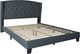 Fashion Bed Group Julia Grey Queen Upholstered Bed-0