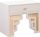 TOV Furniture Suzie Cream 26" Nightstand with Drawer-0