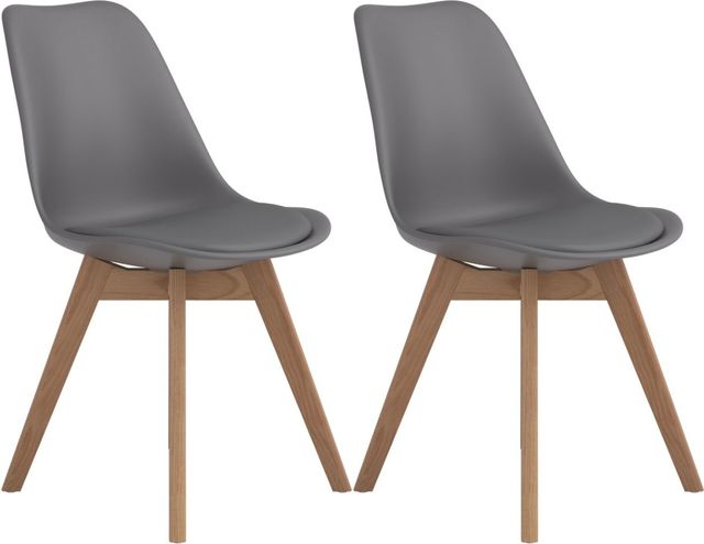Coaster® Caballo 2-Piece Grey Side Chairs-0