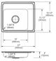 Elkay Lustertone® Classic Lustrous Satin Stainless Steel 22" x 20" x 4" 2-Hole Single Bowl Drop-in Classroom ADA Sink with Rear and Right Deck-1
