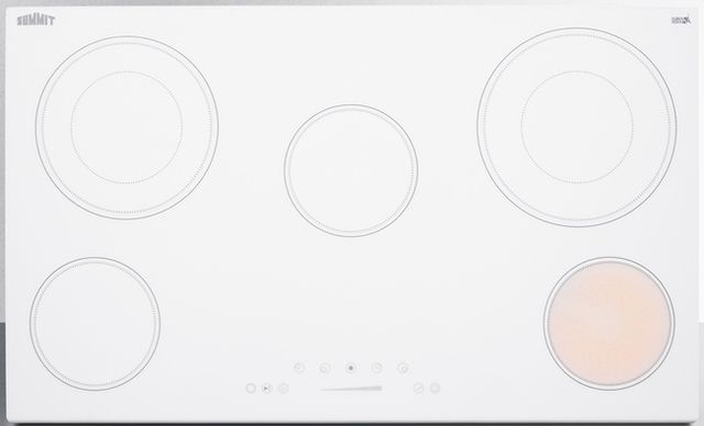 Summit® 36" White Electric Cooktop-1