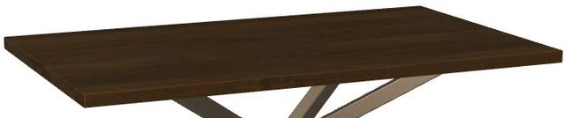 Amisco Customizable Asterisk Birch Rectangular Table with Decorative Bolts-1
