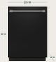 Cafe™ 24" Fingerprint Resistant Matte Black Top Control Built In Dishwasher-2
