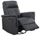 Homelegance® Bristow Black Manual Swivel Glider Reclining Chair-5