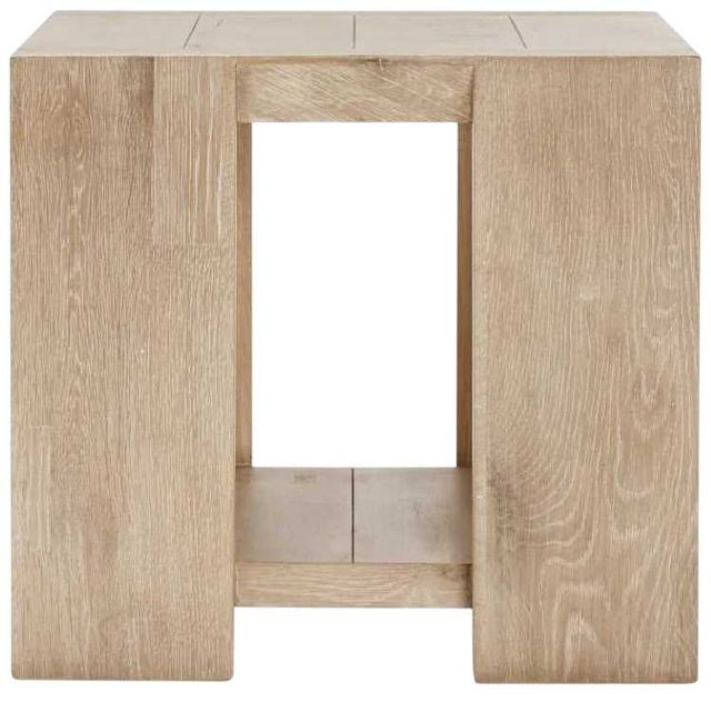 Classic Home Troy White End Table-3