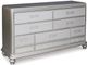 Signature Design by Ashley® Coralayne 4-Piece Gray California King Panel Bed Set-2