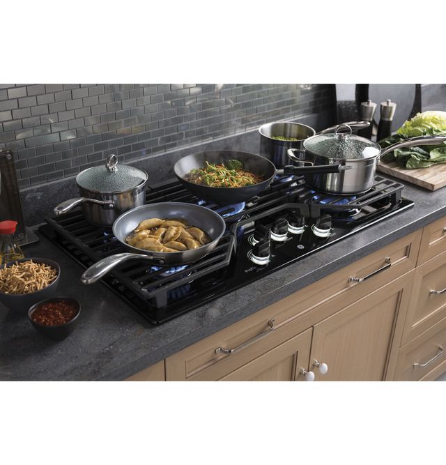 GE Profile™ 36" Black  Gas Cooktop-2