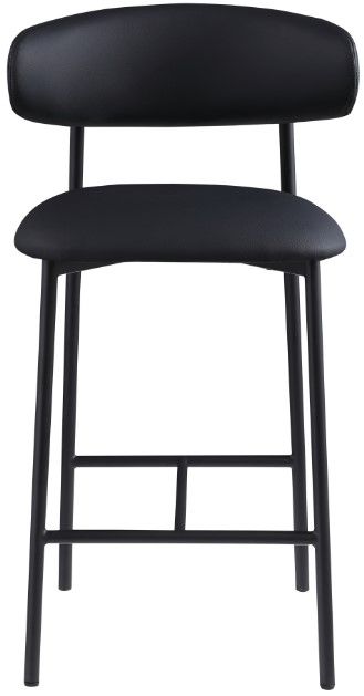 Meridian Furniture Lupita Black/Matte Black Counter Stool-1
