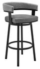 Armen Living Lorin Gray 26" Swivel Counter Stool-0