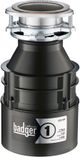 InSinkErator® Badger® 1 0.75 HP Continuous Feed Black Garbage Disposal-4