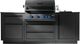 Napoleon OASIS™ 300 87" Matte Black Outdoor Kitchen Kit-1