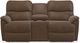 La-Z-Boy® Trouper Whiskey Reclining Loveseat with Console-0