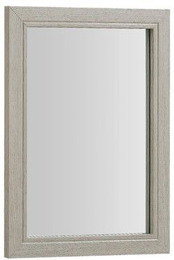 Linon Barkley 2-Piece Sandstone 25" Vanity Mirror and Floor Cabinet Set-1