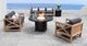 CabanaCoast® Customizable Kensington SOL Teak™ Outdoor Sectional Slipper Chair Module-5