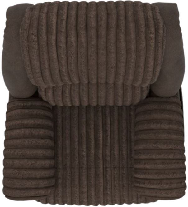Catnapper® Shaggy Chocolate Power Lay Flat Recliner with Zero Gravity-4