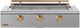 Caliber™ Rockwell Social 3-Burner Stainless Steel Built-In Liquid Propane Grill with Gold Hardware-0