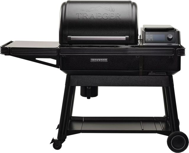 Traeger® Ironwood 518" Black Freestanding Wood Pellet Grill-0