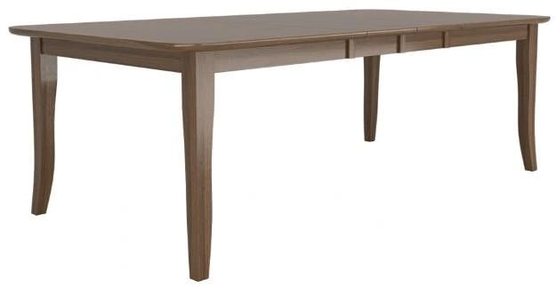 Country View Woodworking Customizable Avondale Red Oak Top 54" Dining Table with Brown Maple Base-0