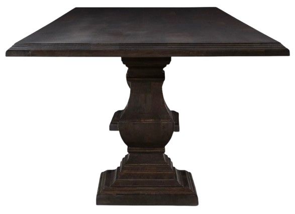 Home Trends & Design Nimes Vintage Brown Dining Table-2
