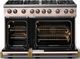 Viking® 5 Series 48" Blush Pro Style Gas (LP) Range with Brushed Brass Trim-1