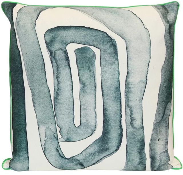 Stylecraft Norman Wyatt Home Teal/White Designer Throw Pillow-0