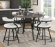 Homelegance® Crowley Brown Counter Height Table with Black Base-1