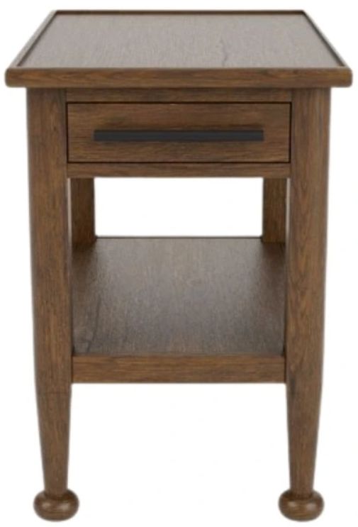 Riverside Furniture Calhoun Whiskey Oak Chairside Table-2