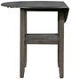 New Classic® Home Furnishings Gia 3-Piece Gray Drop Leaf Counter Height Dining Set-5