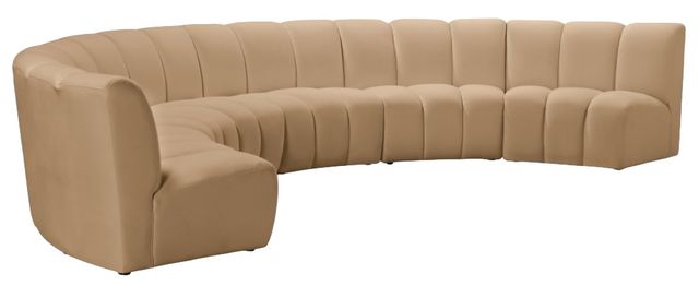 Meridian Furniture Infinity 6-Piece Camel Modular Sectional-0
