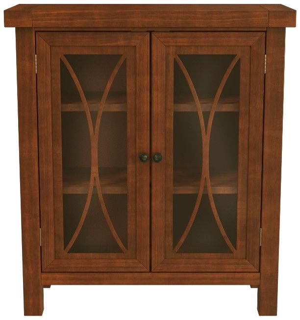 HH2 Home Bayside Rustic Mahogany 2-Door Cabinet-1