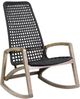Armen Living Griffin Black/Natural Outdoor Rocking Chair-0