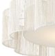 Currey & Company Ancroft White/Contemporary Silver Leaf Chandelier-2