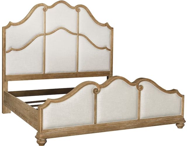 Pulaski™ Weston Hills Flax Seed Queen Upholstered Panel Bed-2