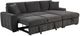 Coaster® Pastrana 2-Piece Gray Right-Arm Facing Sleeper Sectional Sofa-5
