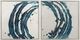 Bassett Mirror Embellished Blue Circle 2-Piece Framed Print Wall Art Set-0