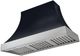 AGA Cascade 48" Gloss Black Wall Mounted Range Hood  with Brushed Nickel Trim-0