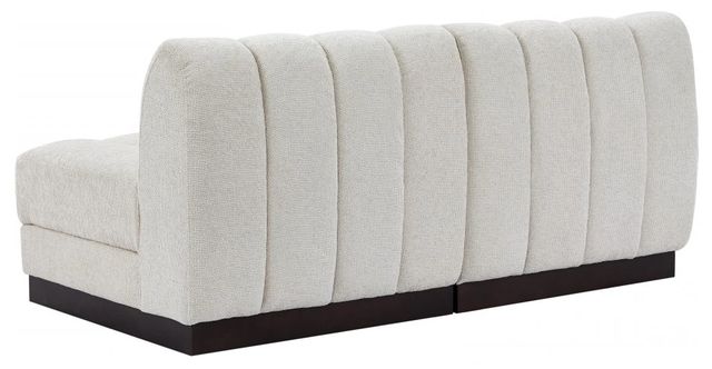 Meridian Furniture Quinn 2-Piece Cream Modular Armless Sofa-3