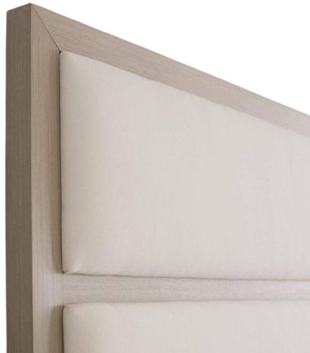 Bernhardt Axiom Linear Gray/White King Upholstered Panel Bed-3