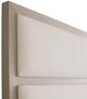 Bernhardt Axiom Linear Gray/White King Upholstered Panel Bed-3