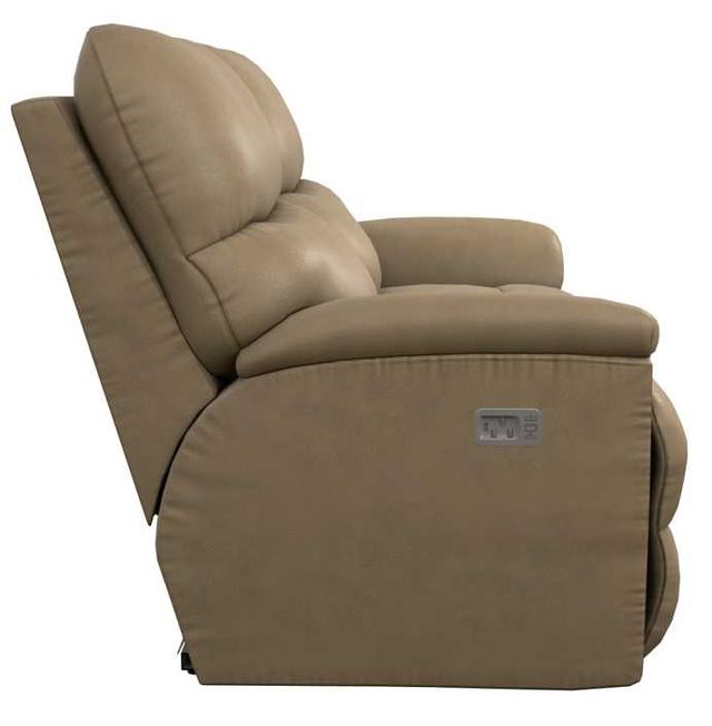 La-Z-Boy® Trouper Silt Power Reclining Loveseat with Headrest-2