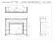 Legends Home Washington Barnwood/Jasmine White Fireplace Mantel-2