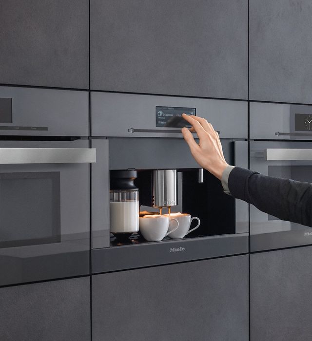 Miele 21.44" Graphite Grey Built In Coffee Machine-2